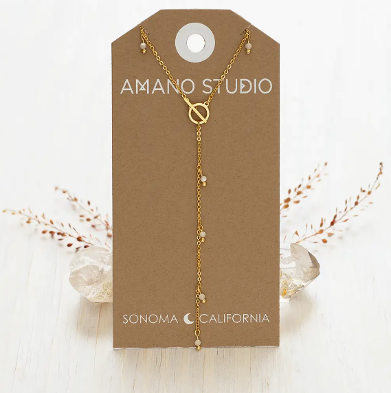 Beaded Lariat Necklace