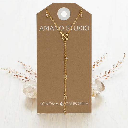 Beaded Lariat Necklace