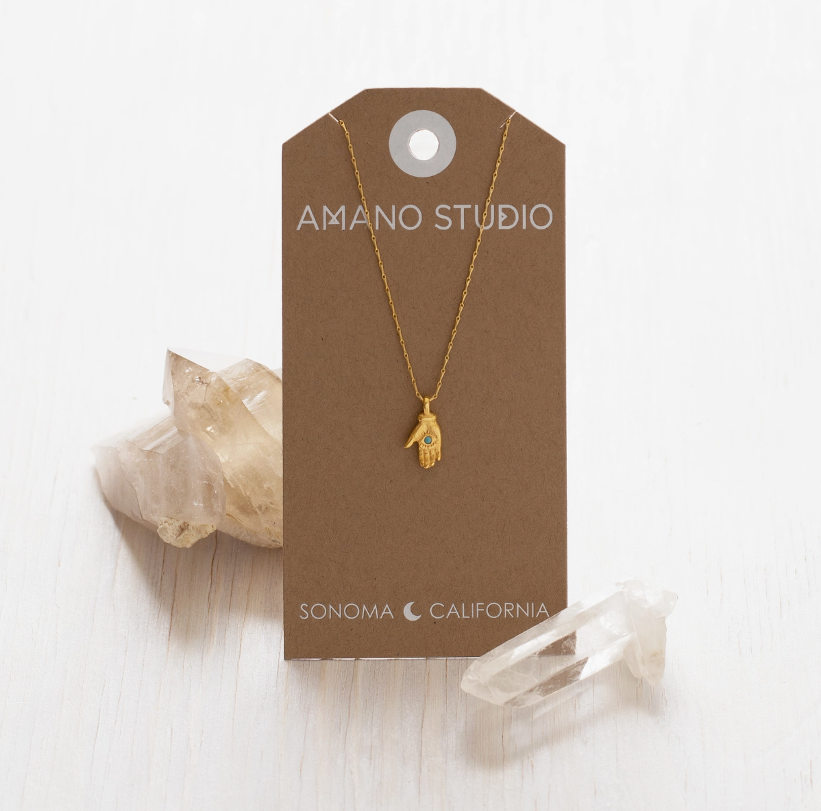 Tiny Mystic Hand Necklace