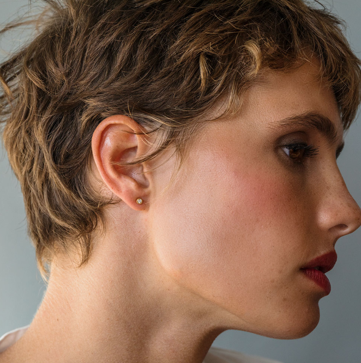 Tiny Dot Stud Earrings
